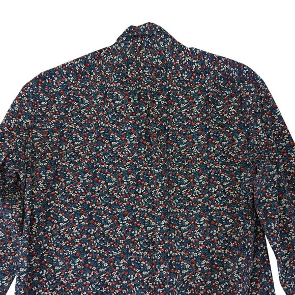J.Crew Slim Fit Secret Wash Stretch Long Sleeve Button-down Shirt Floral Large - Picture 5 of 9